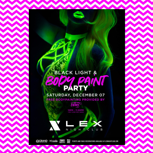 Black Light and Body Paint Party - LEX Nightclub