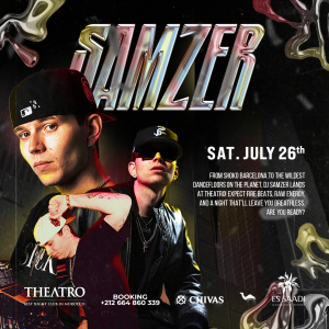 Theatro x Samzer, Saturday, July 26th, 2025