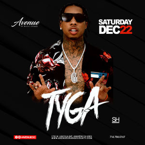 TYGA, Saturday, December 22nd, 2018