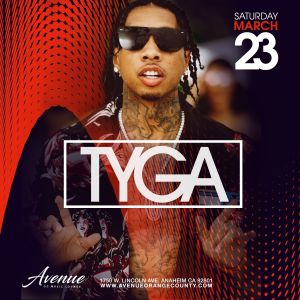 TYGA, Saturday, March 23rd, 2019