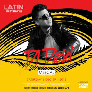 Latin Saturday, Saturday, December 29th, 2018