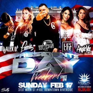 President's Day Weekend, Sunday, February 17th, 2019