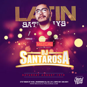 Latin Saturday, Saturday, August 10th, 2019