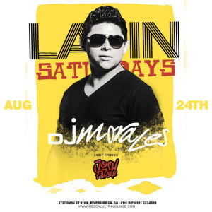 Latin Saturday, Saturday, August 24th, 2019