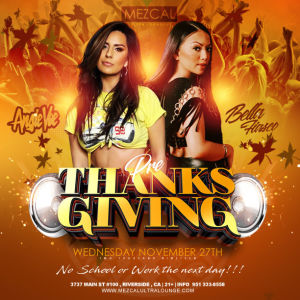Pre-Thanksgiving, Wednesday, November 27th, 2019