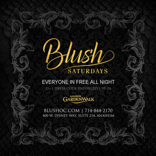 Blush Saturdays W/ Everyone In Free All Night - Chade Joher