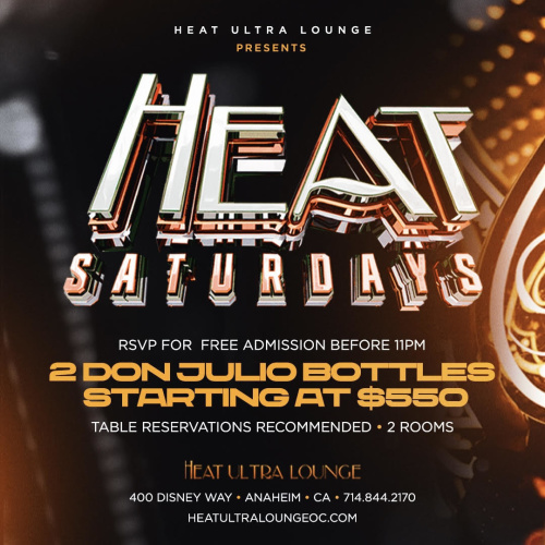 HEAT Saturdays - Heat Ultra lounge