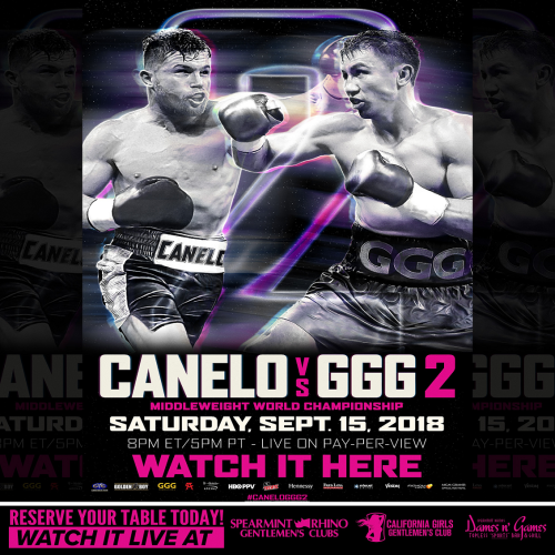CANELO  VS GGG 2 - Dames N Games Topless Sports Bar & Grill VN