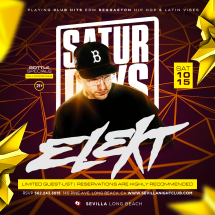 SOLDOUT SATURDAYS with ELEKT + PARTY COVER