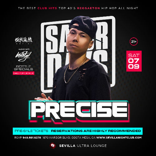 Event: Get Ready to party with PRECISE in the mix! | Date: 2022-07-09
