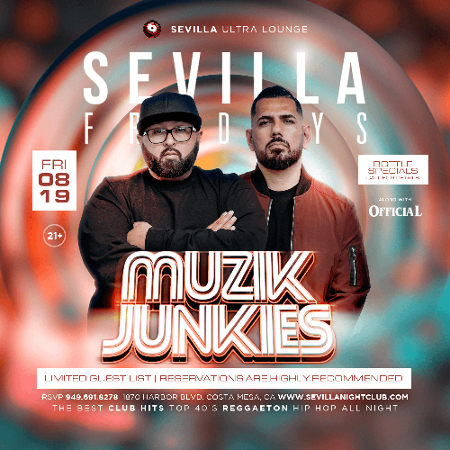 Event: Let's Party with MUZIK JUNKIES & OFFICIAL in the mix | Date: 2022-08-19