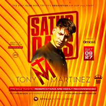 Get Ready to party with TONY MARTINEZ + OFFICIAL in the mix!