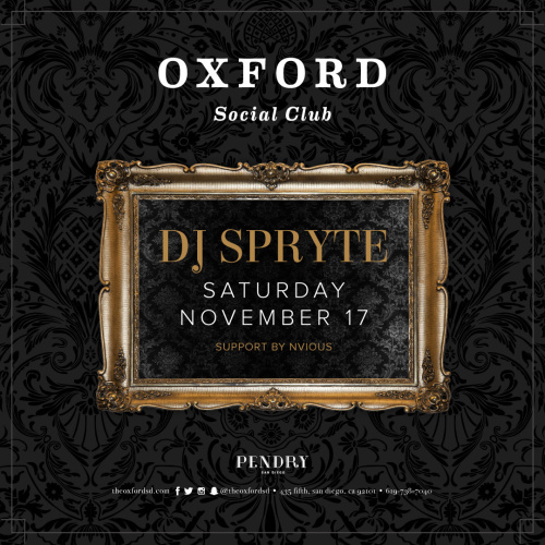 Oxford Social Club: DJ Spryte - Oxford Social Club