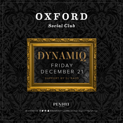 Oxford Social Club: DJ Dynamiq - Oxford Social Club