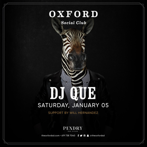 Oxford Social Club: DJ Que - Oxford Social Club