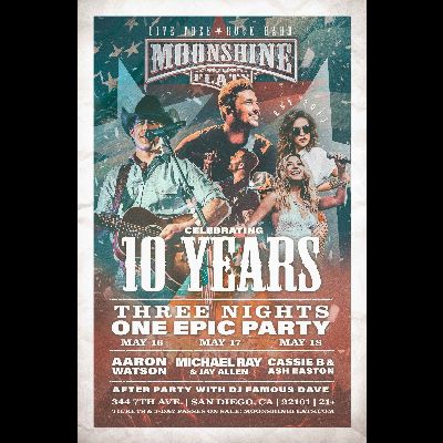 Aaron Watson: 10-Year Anniversary Party Weekend at Moonshine Flats, Thursday, May 16th, 2024