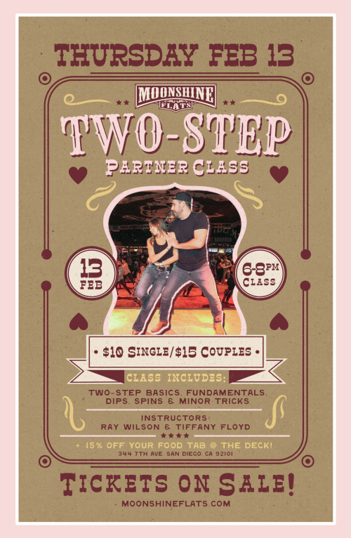 Valentine's 2-Step Partner Dance Class at Moonshine Flats - Moonshine Flats