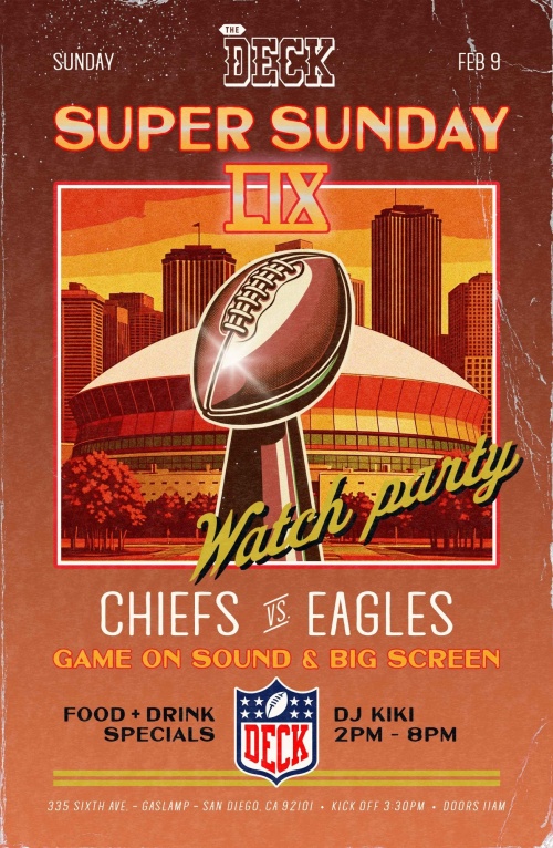 Super Sunday LIX Watch Party at The Deck at Moonshine Flats - Moonshine Flats