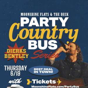 Dierks Bentley Concert Party Bus at Moonshine Flats, Thursday, June 19th, 2025