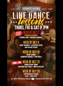 Line Dance Lessons at Moonshine Flats