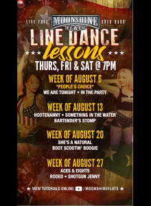 Line Dance Lessons at Moonshine Flats