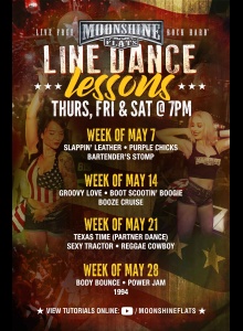 Line Dance Lessons at Moonshine Flats