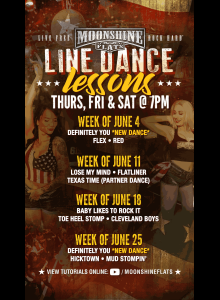 Line Dance Lessons at Moonshine Flats