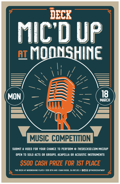 Mic'd Up Music Competition at The Deck - Moonshine Flats