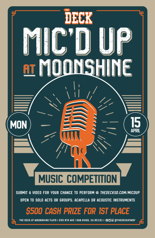Mic'd Up Music Competition at The Deck - Moonshine Flats