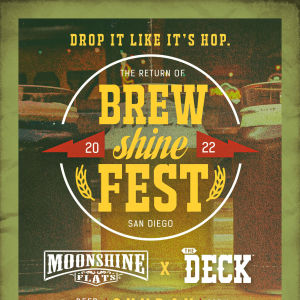 Brewshine Fest at Moonshine Flats x The Deck, Sunday, November 13th, 2022