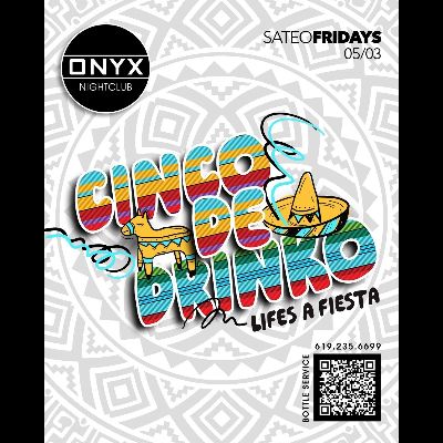 Sateo Fridays at Onyx Nightclub | May 3rd Event, Friday, May 3rd, 2024