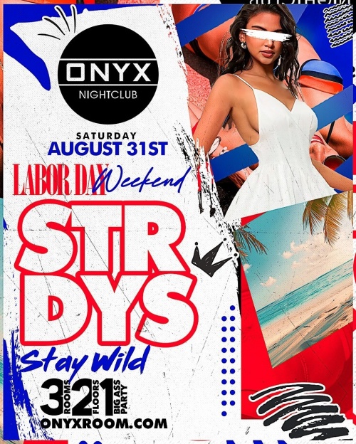 Onyx Saturdays | August 31st Event - Onyx Room