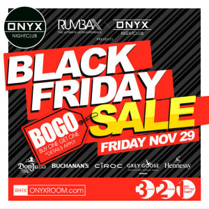Onyx Nightclub presents Rumba X, Friday, November 29th, 2019
