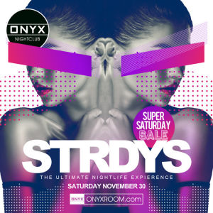 ONYX Saturdays: Never Before Now, Saturday, November 30th, 2019