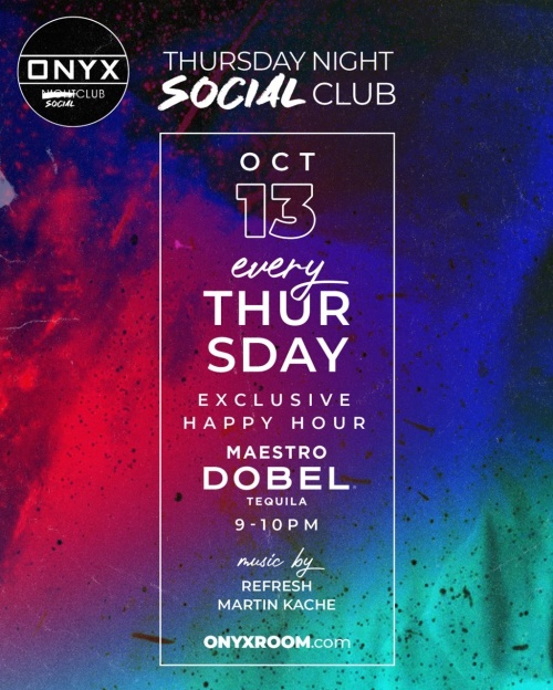Thursday Night Social Club - Onyx Room
