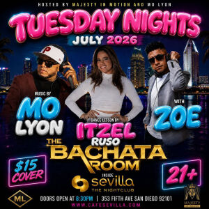 ✨ Bachata Room Tuesday | Latin Dance at Sevilla San Diego, Tuesday, July 21st, 2026