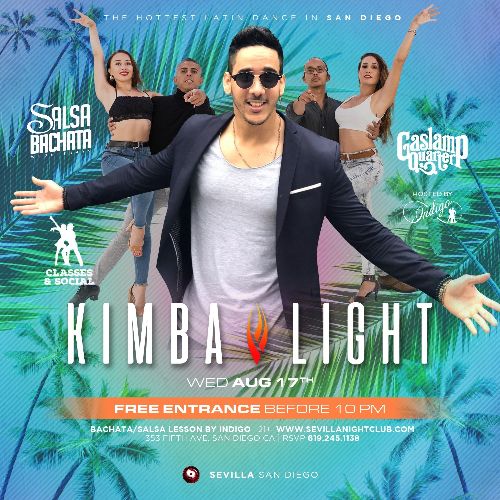 Event: KIMBA LIGHT + BODYRAWK - SALSA WEDNESDAYS | Date: 2022-08-17