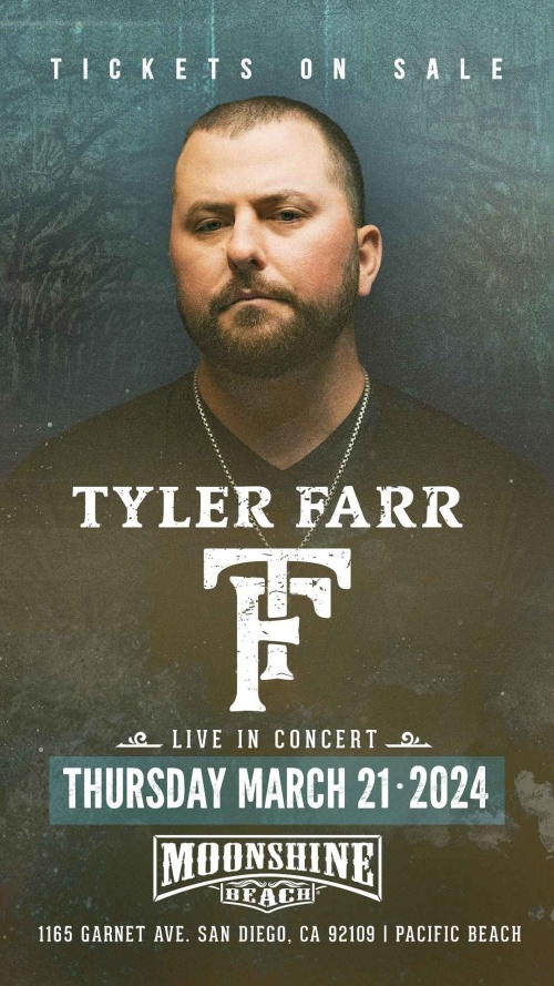 Tyler Farr Live in Concert with Daring Greatly at Moonshine Beach - Moonshine Beach