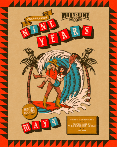 9-Year Anniversary Party with DJ Kiki at Moonshine Beach - Moonshine Beach