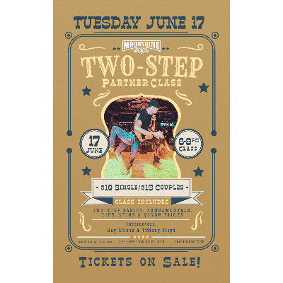 Two-Step Partner Dance Class at Moonshine Beach, Tuesday, June 17th, 2025