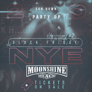 NYE 2026 with Famous Dave & Kiki at Moonshine Beach, Wednesday, December 31st, 2025