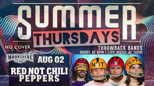 Summer Thursdays with Red Not Chili Peppers LIVE at Moonshine Beach - Moonshine Beach