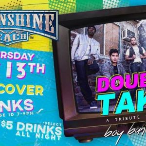Double Take LIVE at Moonshine Beach, Thursday, December 13th, 2018
