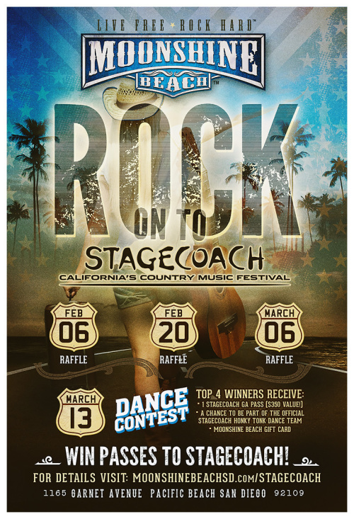 Stagecoach Giveaways at Moonshine Beach - Moonshine Beach