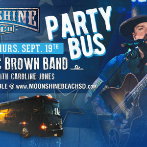 Party Bus to Zac Brown Band from Moonshine BEACH, Thursday, September 19th, 2019