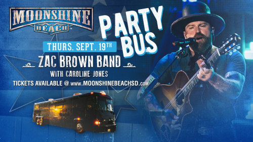 Party Bus to Zac Brown Band from Moonshine BEACH - Moonshine Beach