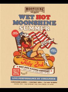 2nd of July Wet Hot Moonshine Summer + Hot Dog Eating Contest at Moonshine Beach