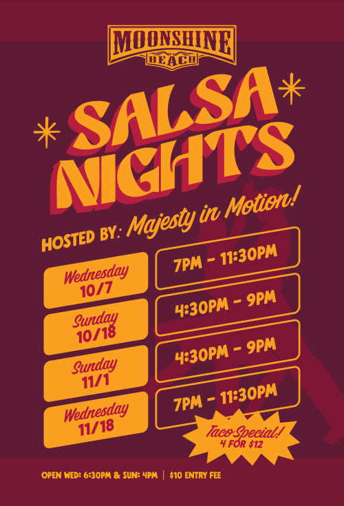 Salsa Night at Moonshine Beach - Moonshine Beach