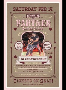 Valentine's Day Partner Dance Class at Moonshine Beach