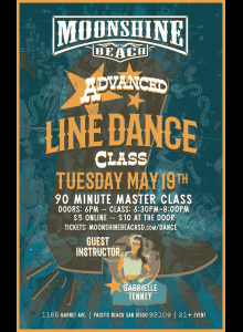 Advanced Line Dance Class at Moonshine Beach